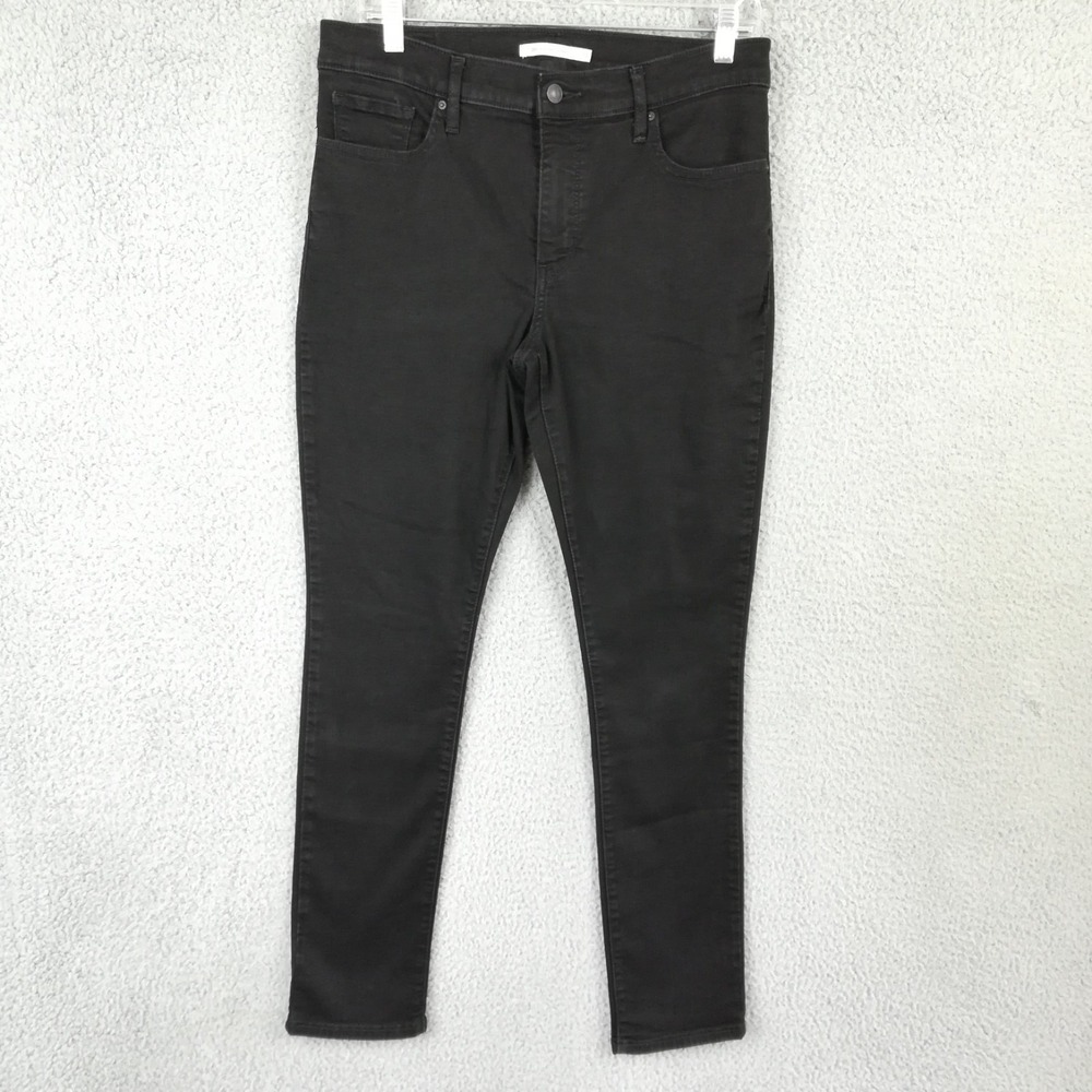 Levi's Womens Jeans 311 Shaping Skinny Black Denim Mid Rise Stretch 31